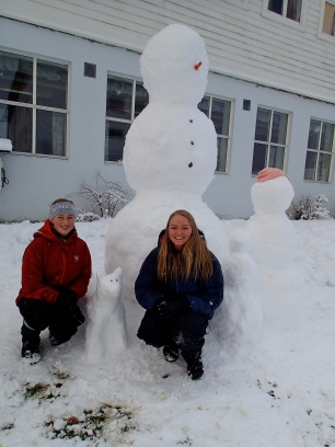 Snow man family!