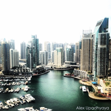 Dubai Marina from dad's apartment
